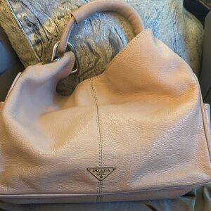 Prada Blush Leather Shoulder Bag